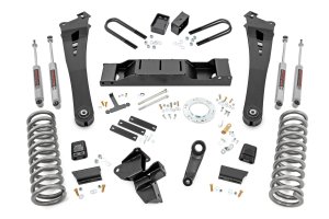 Ram 3500 Suspension Lift Kit - Front - Rough Country - 5 Inch Lift, Diesel, Non-AISIN - '19-'24